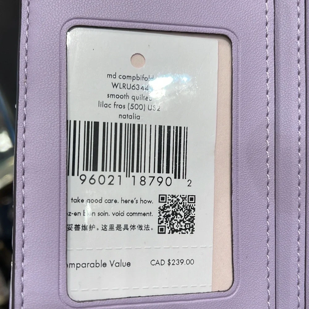 Kate Spade Natalia Medium Compact Bifold Wallet
Lilac Frost - Picture 6 of 16